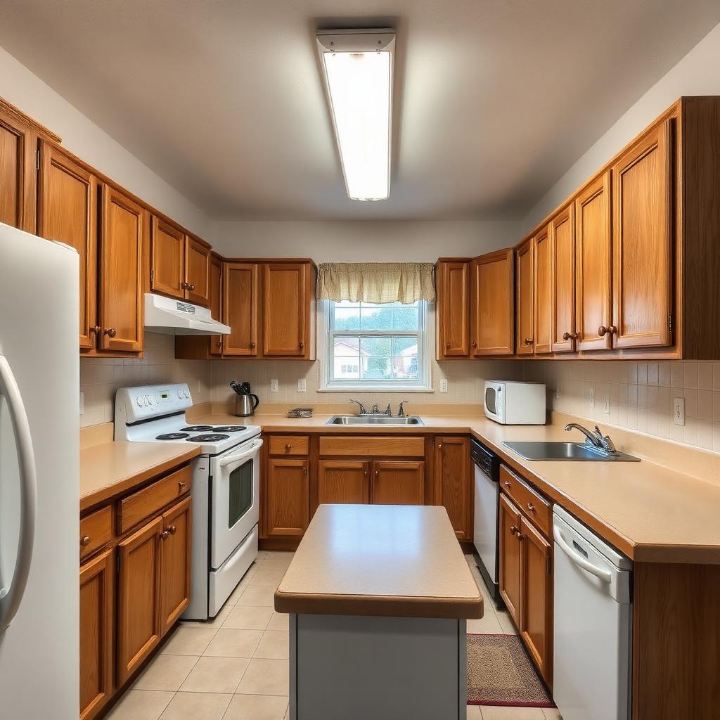 Modern White Kitchen before